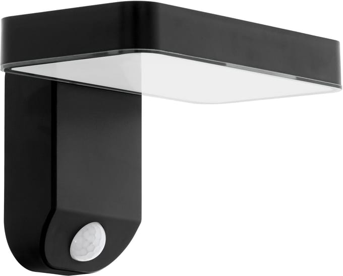 EGLO Pastion Solar Wandlamp Buiten - Sensor - SOLAR - 18 cm - Zwart