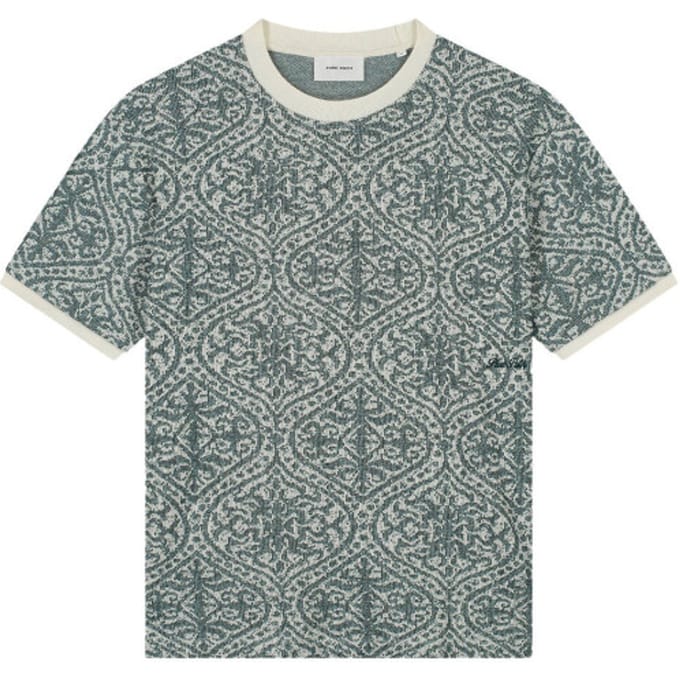 Pure Path Jacquard Pattern T-Shirt