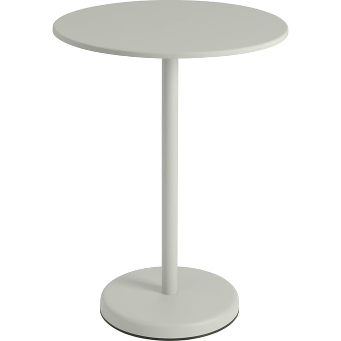 Muuto Linear Steel Tafel rond - grijs - Hoogte 95 cm
