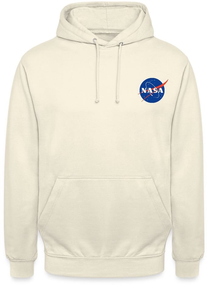 NASA Klassiek Logo Als Borstlogo Hoodie Unisex