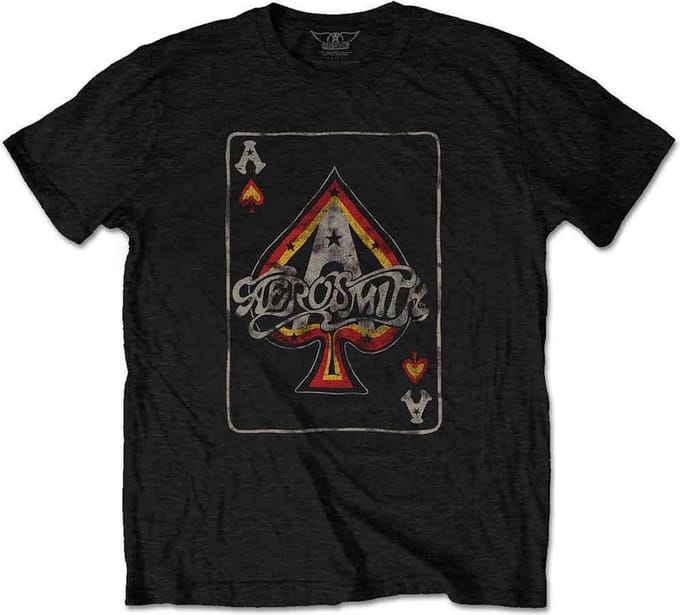Aerosmith - Ace Heren T-shirt - M - Zwart
