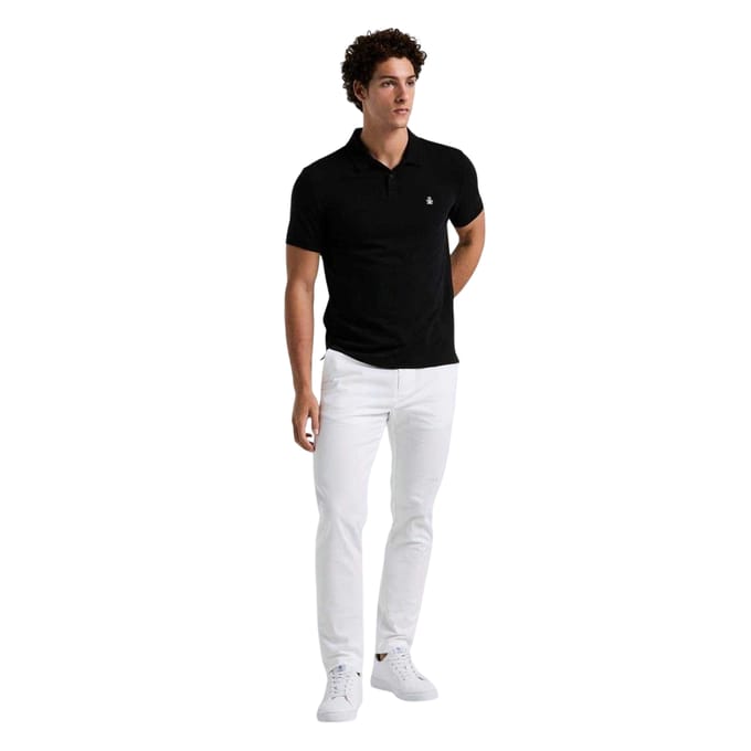 Original Penguin Heren Papa Poloshirt (Echt zwart)