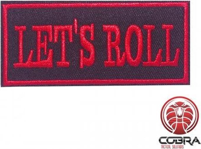 Let's Roll funny motivational geborduurde patch embleem | Strijkpatch embleemes | Military Airsoft