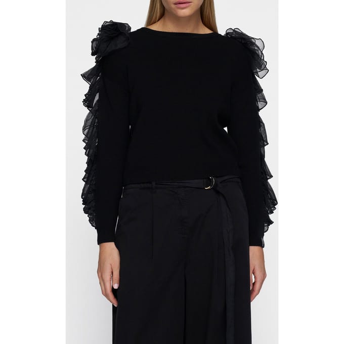 10DAYS Dramatic Knit Sweater Black Maat: S | Sweaters Outlet | Dames | Zwart
