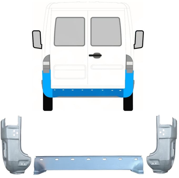 Achterste reparatiepaneel voor Mercedes Sprinter 1995-2006 / Set