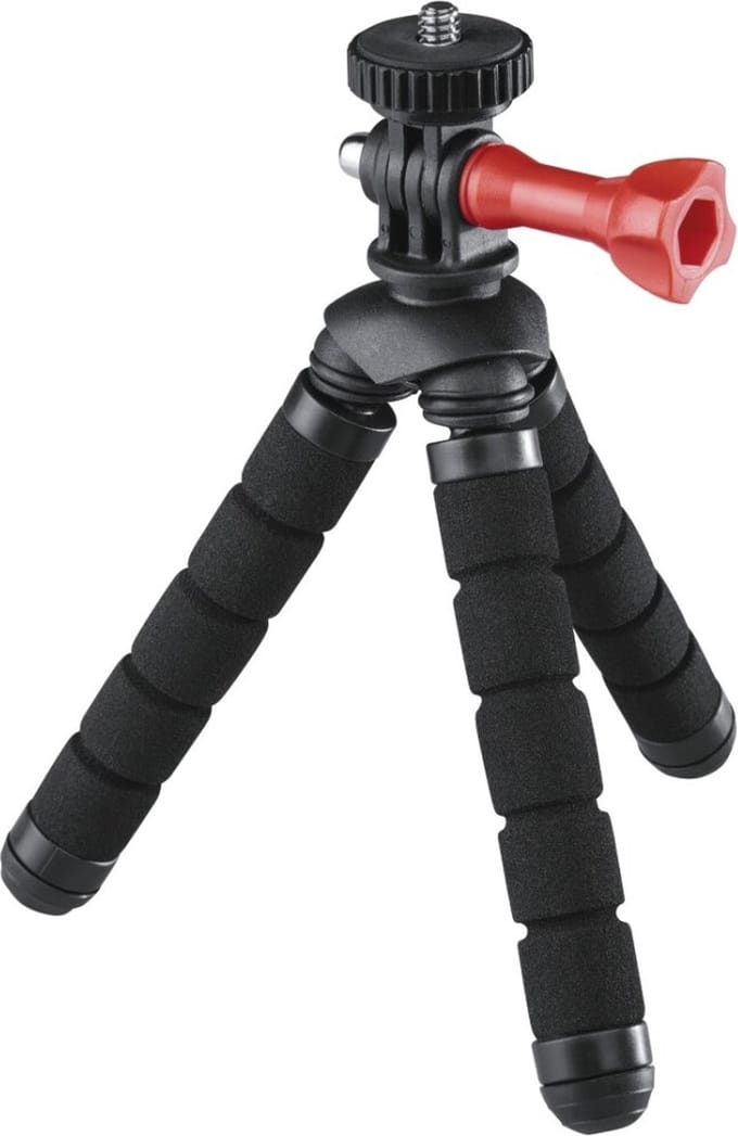 Hama Mini-statief "Flex 2in1" voor fotocamera's en GoPro, 14 cm