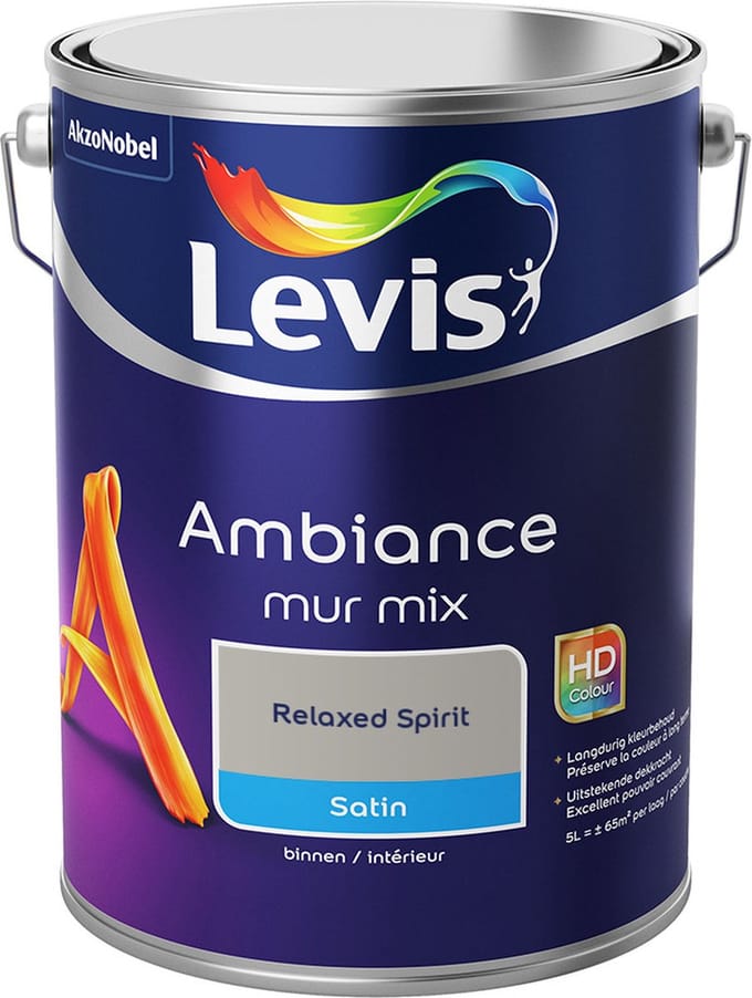 Levis - Ambiance Mur Satin Mix - Relaxed Spirit - Mengverf - 5 L