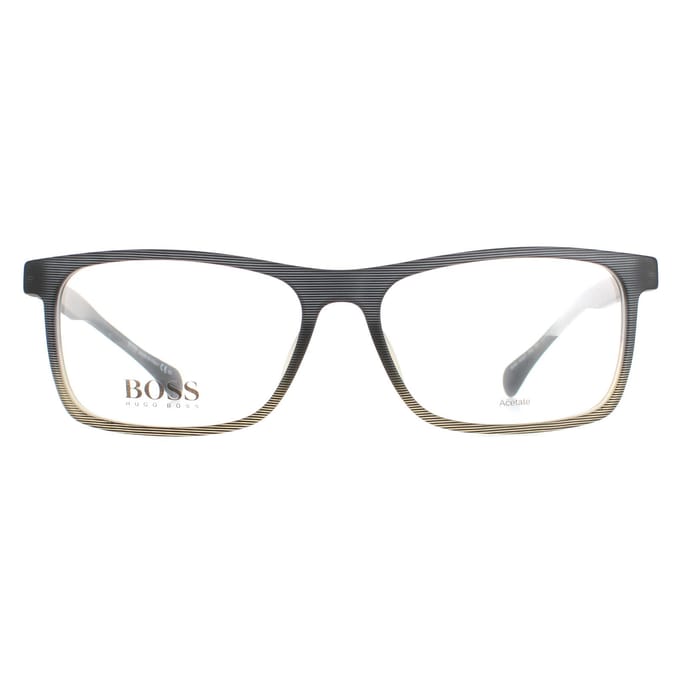 Hugo Boss rechthoekige heren grijs bruin patroon baas 1084/it