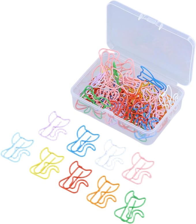 Set van 50 Kleurige Paperclips van 30 mm, Ideaal voor Documenten, Scholen en Kantoorbenodigdheden