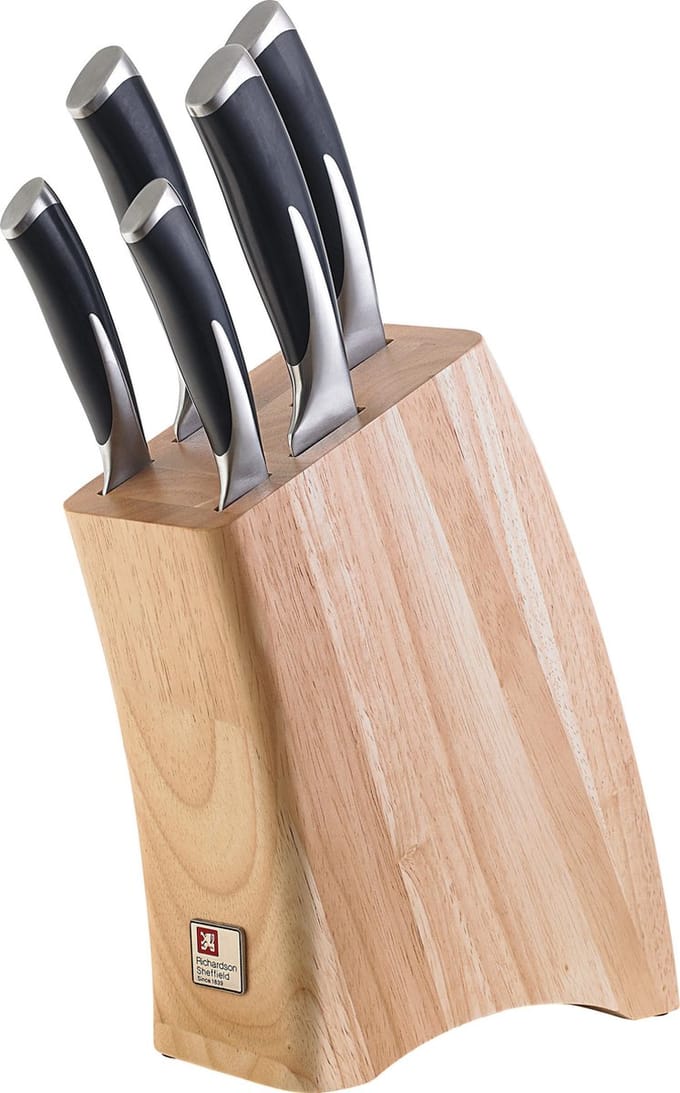 Richardson Sheffield - Kyu 5-delig messenblok - MOV Messenstaal – Langdurige Scherpte & Optimale Snijprestaties- Cadeauverpakking