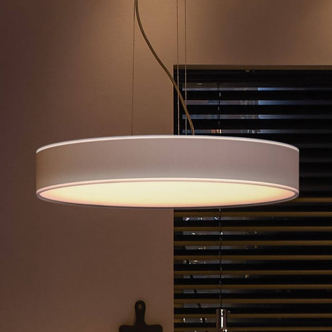 Philips Hue Enrave hanglamp - warm tot koelwit licht - wit - 1 dimmer switch