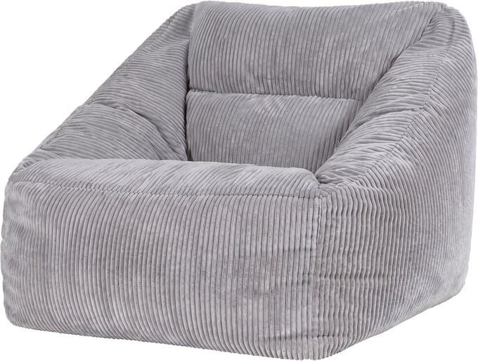 icon - Natalia XL Zitzak Fauteuil - Ribfluweel - Grijs