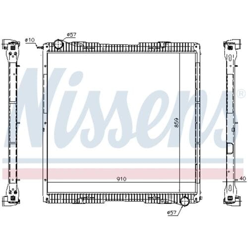 Radiator, motorkoeling NISSENS 67292