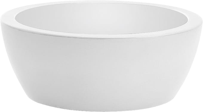 Bloemschaal Plantschaal Rond Thetis 30x12cm WIT Nicoli