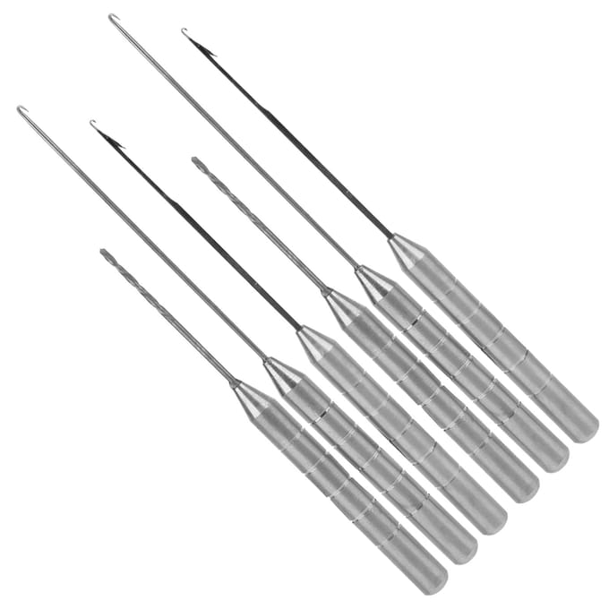 2set Vis Tuigage Combo Set Roestvrij Staal Vis Aas Tuigage Tool Aasnaald Kit gray
