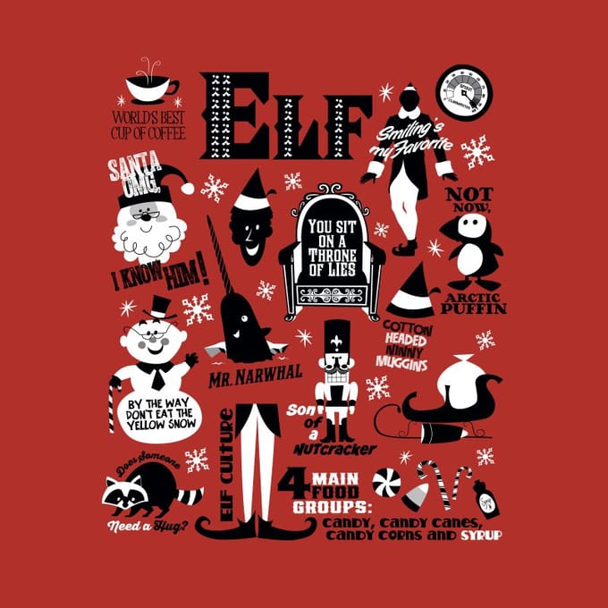 Elf Men's Christmas T-Shirt - Red - M