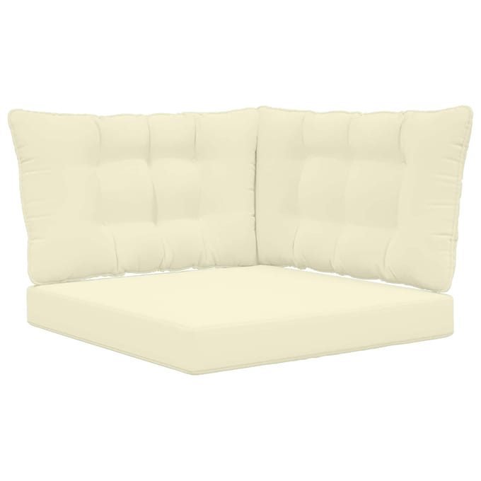 vidaXL - Buitenbankkussen - Polyester - Crèmekleurig - 68,5 - x - 68,5 - cm
