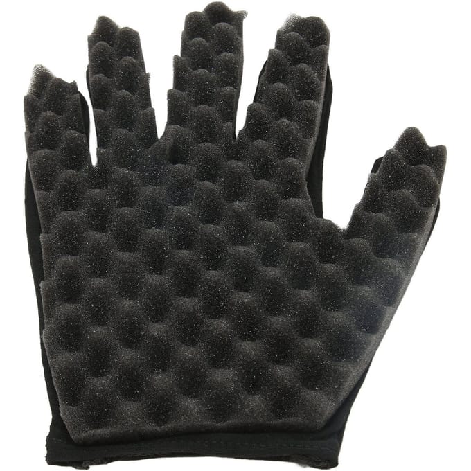 Krulspons Handschoen Afro Krul Flexibele Draagbare Haar Twist Spons voor Kapsalon black