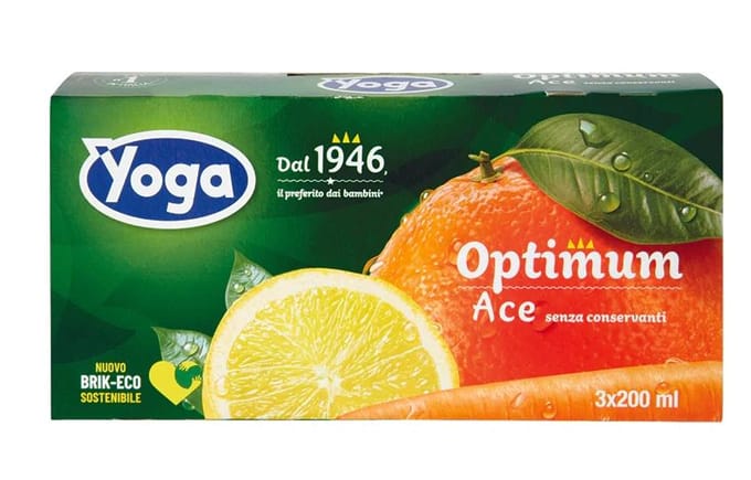 Sok in brik ace karton 3x200ml - yoga