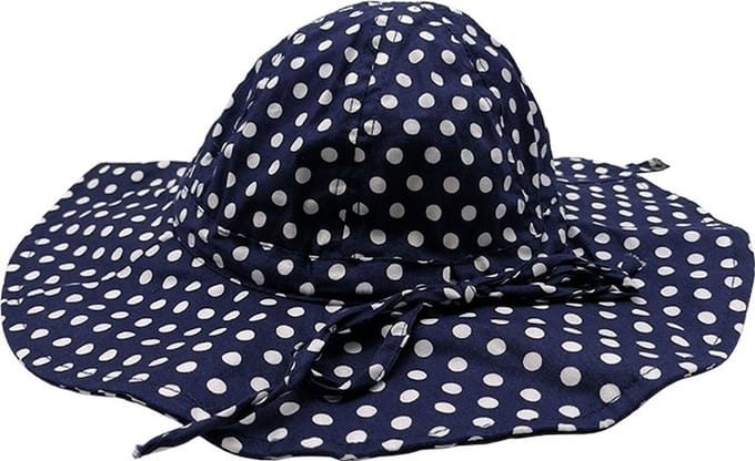 Baby hat polka blauw