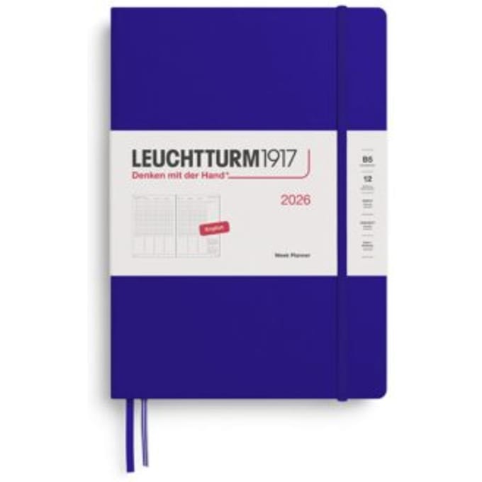 Leuchtturm1917 agenda 2026 1 week per pagina met dotted notitieblad hardcover composition b5,
