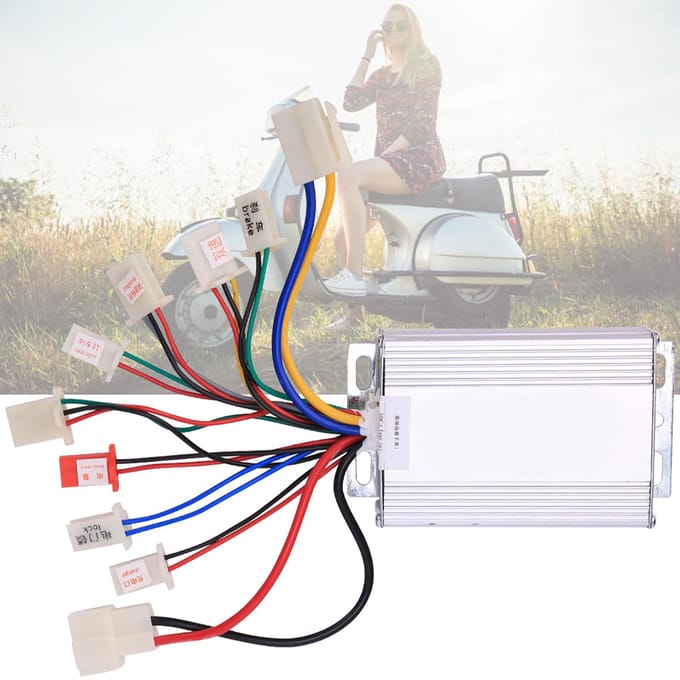 36V 500W Controller met Borstelmotor Fiets Scooter Snelheidsregeling Elektrische Fiets Onderdelen white