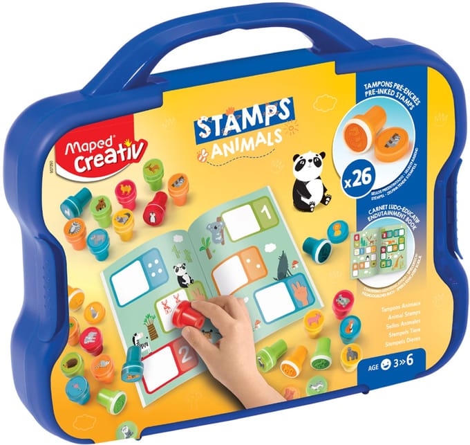 Maped Creativ stempelset 'DIEREN', in koffer