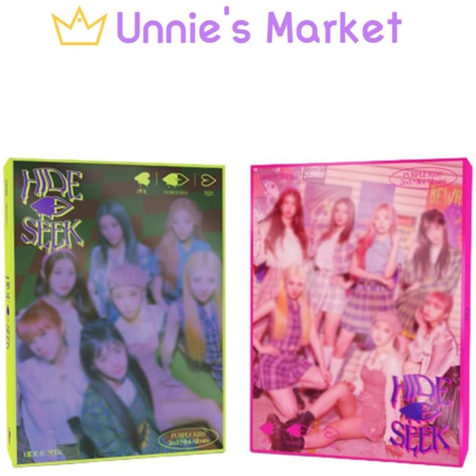 PURPLE KISS [HIDE & SEEK] 2e Mini-album Random,No poster pink