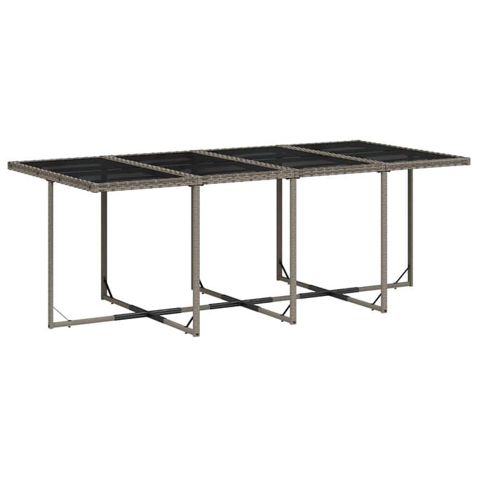vidaXL - 13-delige - Tuinset - met - kussens - poly - rattan - grijs