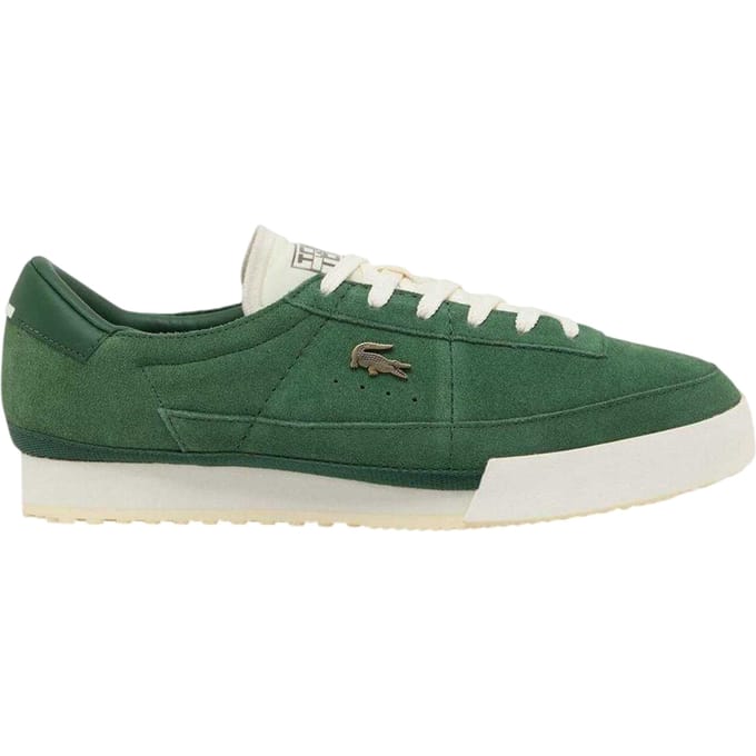 Lacoste Heren Aura Retro Leren Sneakers (Groen/Wit)
