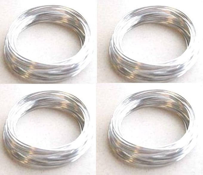 Draad Aluminium - Zilverkleurig -  2mm - Totaal 16 Meter