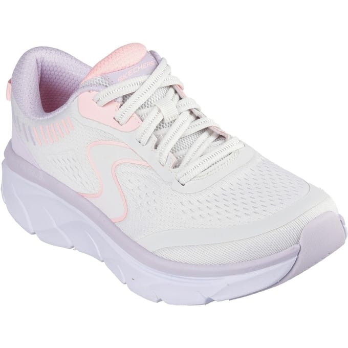 Skechers D'Lux Walker 2.0 Active Pace Textile Dames Off White/Pink Trainers