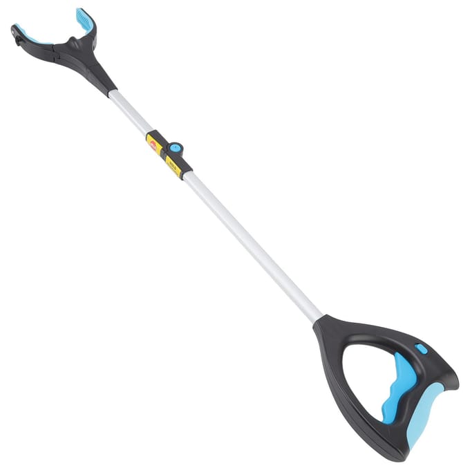 Opvouwbare grijper, opvouwbare opraapstok, telescopische opraaptool voor afval en afval white