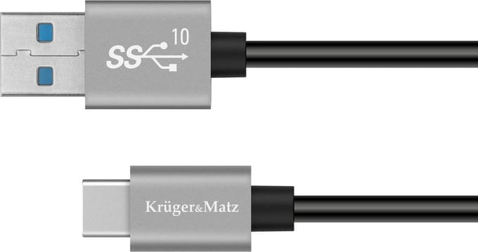 Kruger&Matz USB-C Kabel 10Gbps 0,5m - Snel Data & Laden