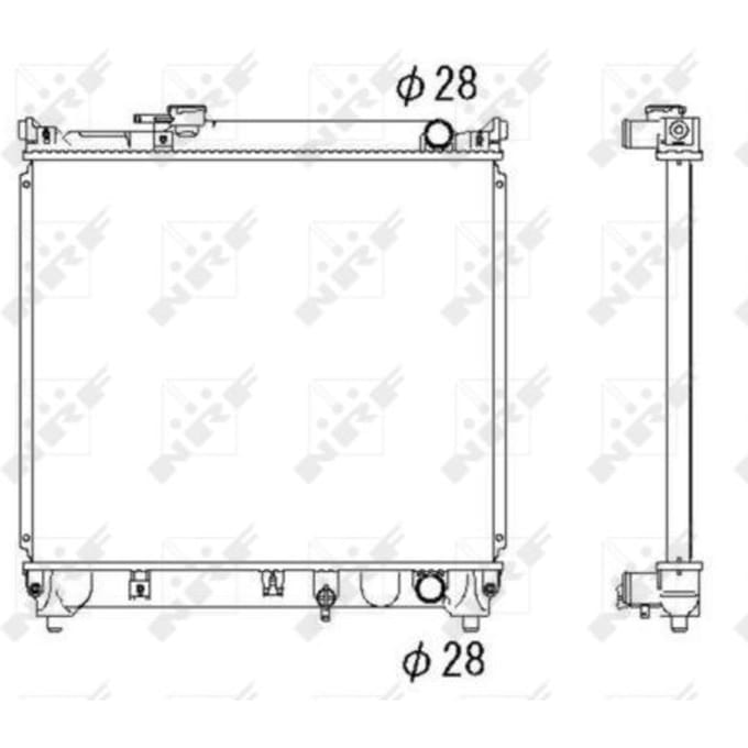 Radiator, motorkoeling NRF 53279