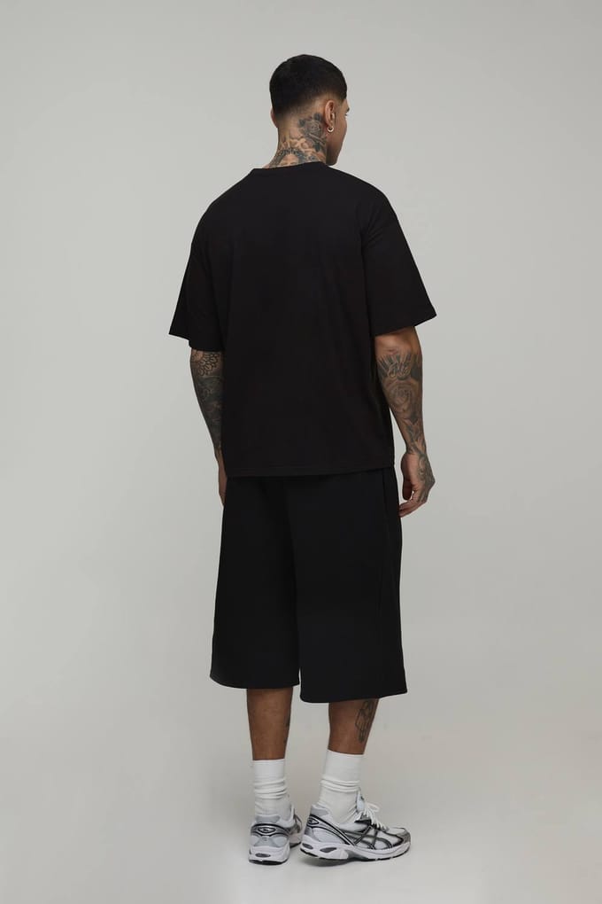 Tall Oversized Essential T-Shirt | Black | Size Medium