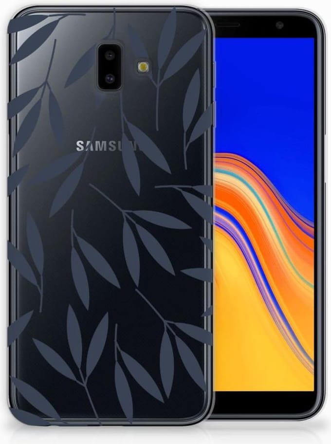 Samsung Galaxy J6 Plus (2018) TPU Case Leaves Blue