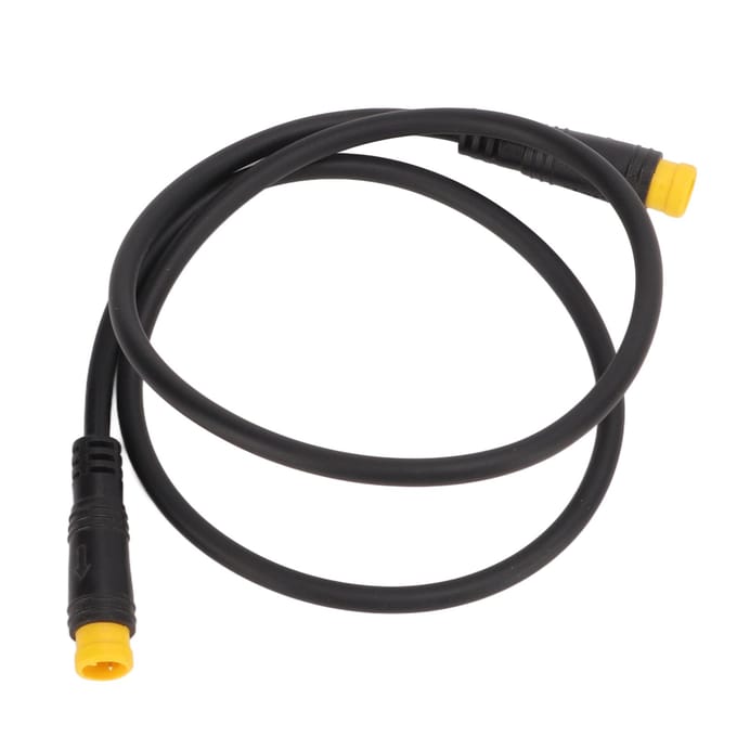 Elektrische Fiets Verlengsnoer Elektrische Fiets Rem 3-pins Verlengsnoer Modificatie Accessoire voor Bafang 3-pin Male Connector black