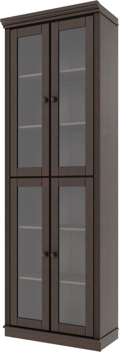 Anita- Boekenkast Glazen Deuren 4 pcs HL