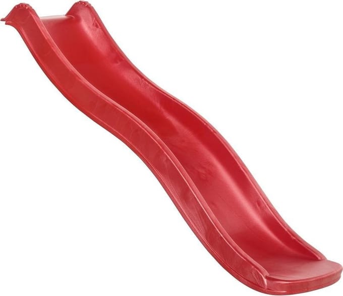 Kunststof glijbaan Tweeb - 175 cm - Platformhoogte 90 cm - Rood
