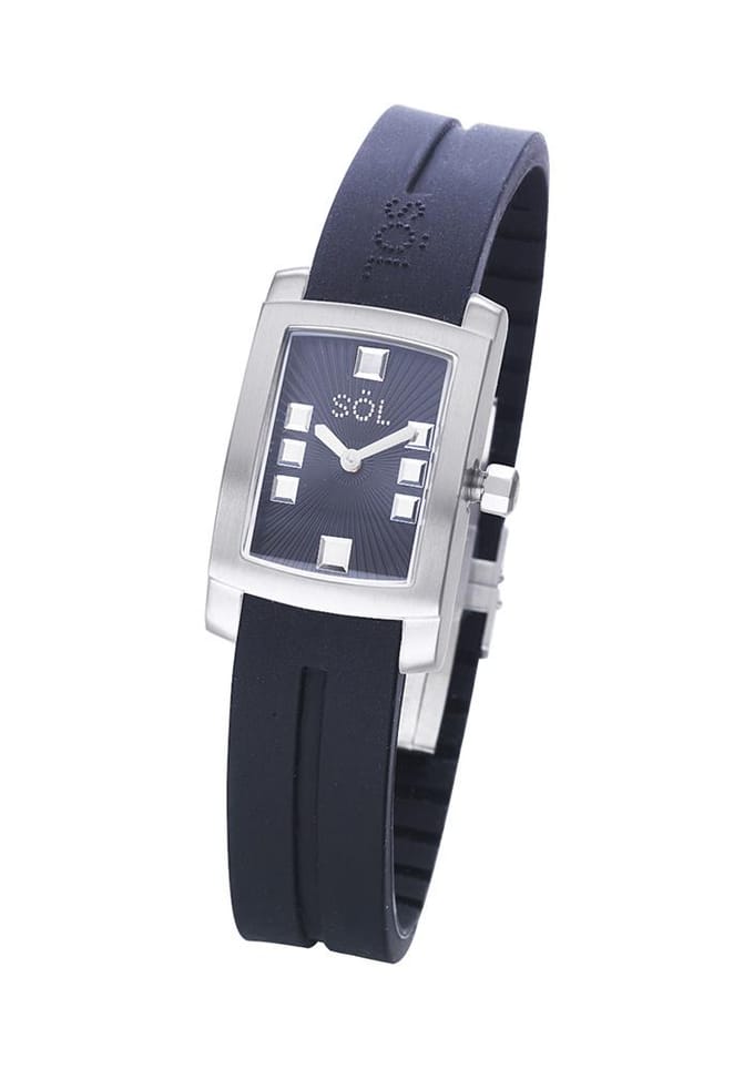 Horloge SOL 10011/2. Kwarts, Kleur zwart. Vrouw.