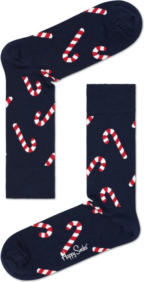 Happy Socks Candy Cane Sock - unisex sokken - Unisex - Maat: 36 - 40