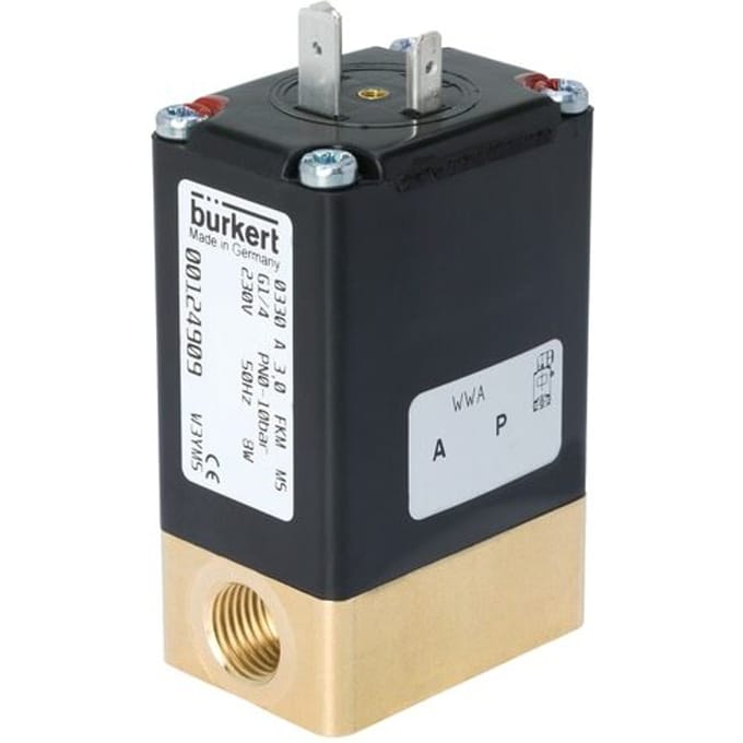 Magneetventiel G1/4'' NO Messing FFKM 0-10bar/145psi 24VDC 0330 373951
