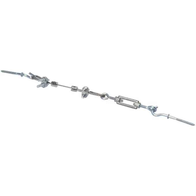 Sencys Draadspangarnituur Haak Nikkel 500 Cm