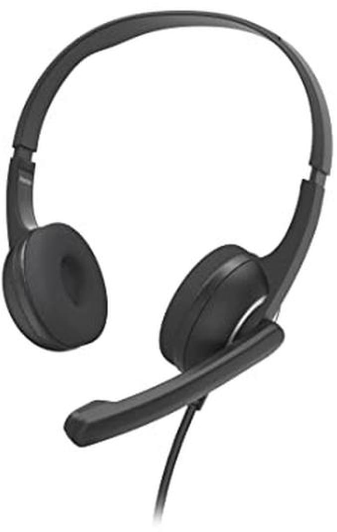 Bekabelde headset met microfoon en USB-aansluiting voor professioneel gebruik