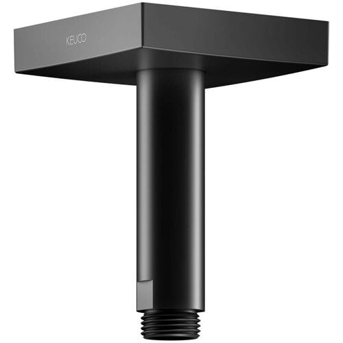 Keuco Black Selection shower arm for ceiling connection, projection 10 cm, angular 53089370102