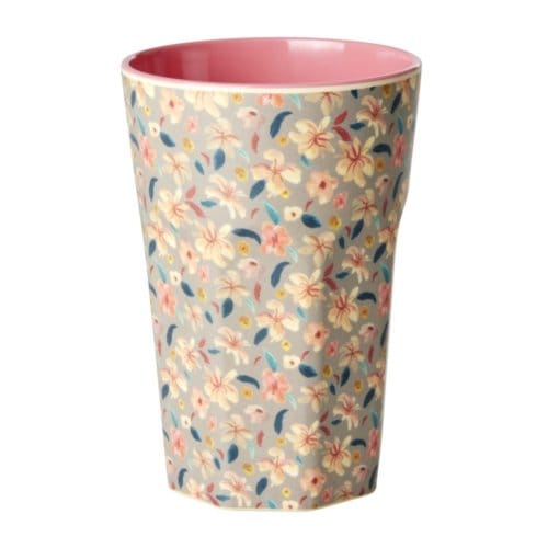 Rice melamine beker large small sandy flower