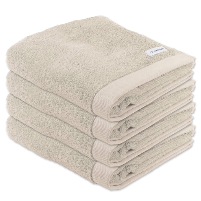 Tom Tailor Handdoek Color Bath Towel Een maat, 50x100 Verpakking van 4