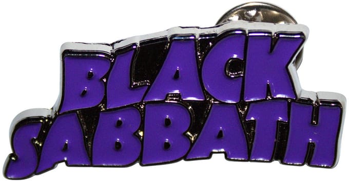 Black Sabbath - Purple Wavy Logo - Pin