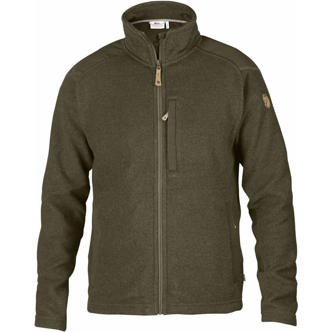 Fjallraven buck fleece - dark olive - m